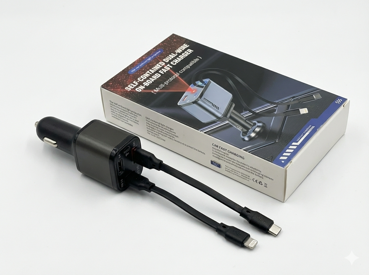 4 IN 1 MULTI FUNCTION CAR CHARGER